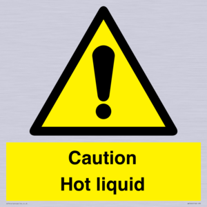 Caution Hot liquid